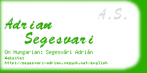 adrian segesvari business card